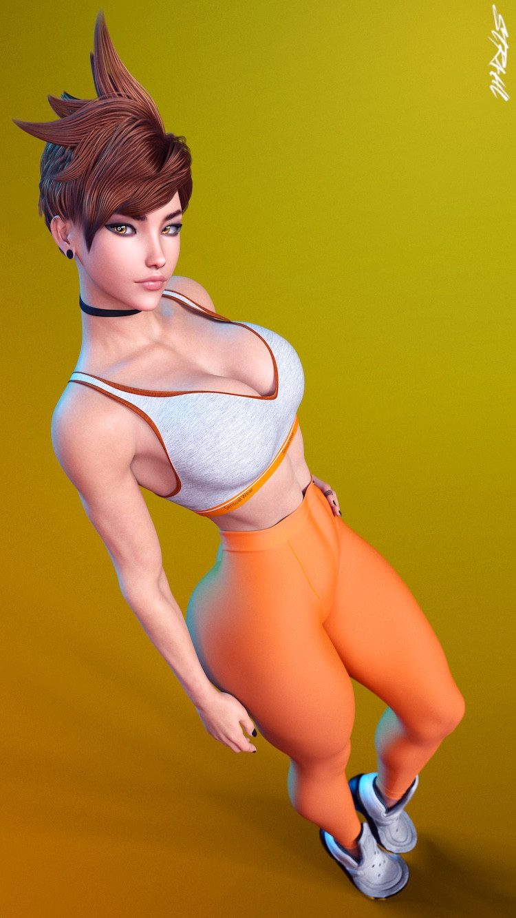 Overwatch Hentai Art - orange leggings file 0a6e9f2cc7b3f0eab1ade354474ba4b8