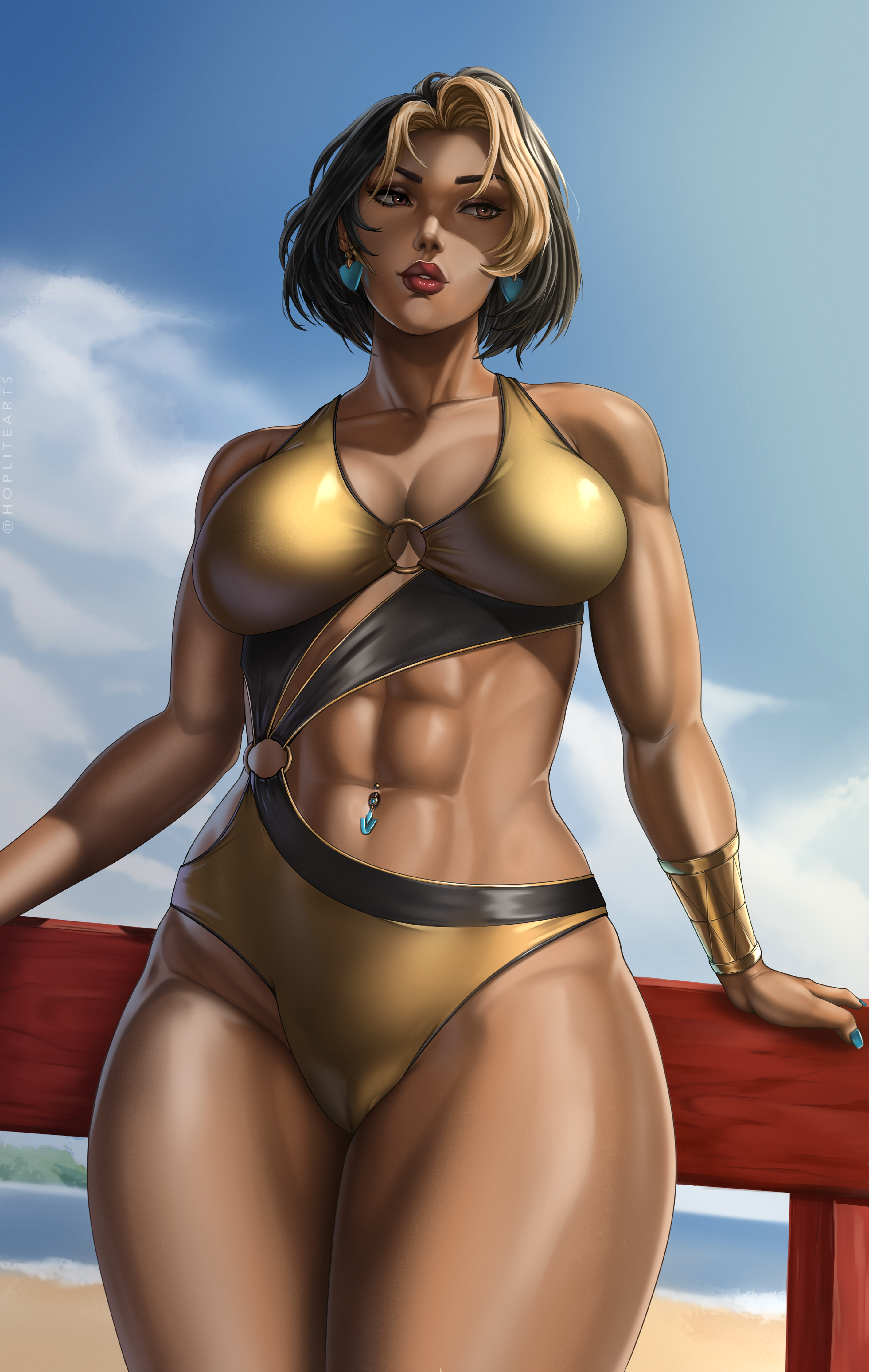 Overwatch Game Porn - breasts, solo focus, curvy female, brown skin, big breasts file 0dc211c25bf25e5d3a9179bcfed9ac27