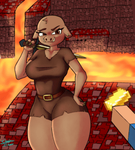 Nether Rule Xxx - pig ears, minecraft mob, gold (metal), the shadowbhor, mojang, pig file 0de4dba5392556b24526ef9db260a61e