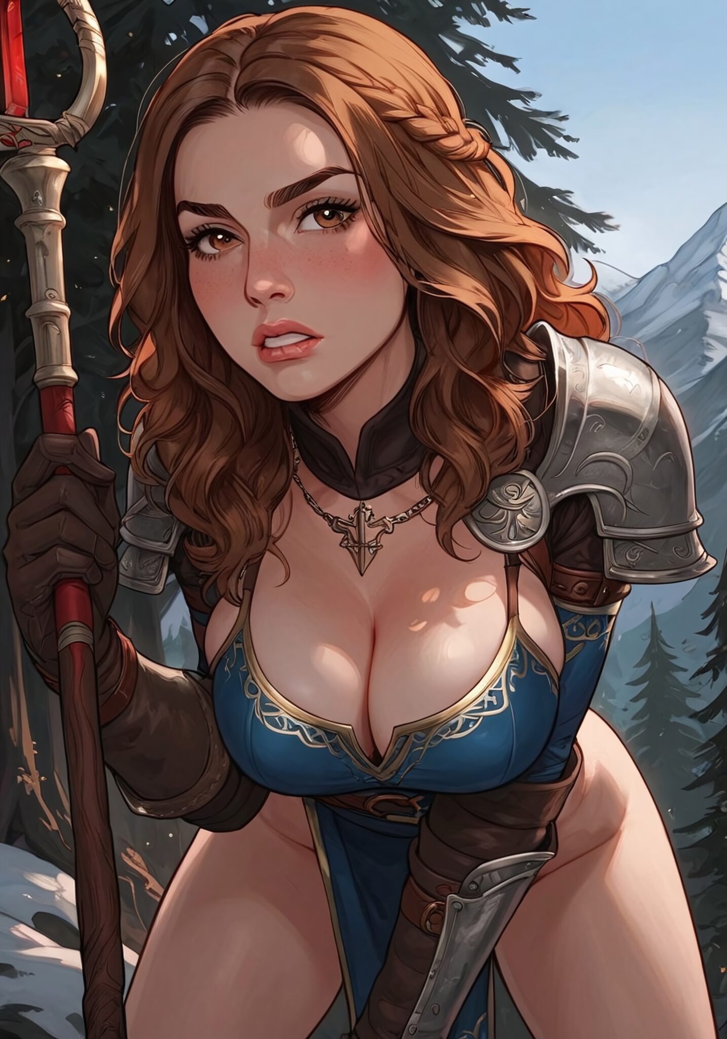 Skyrim Game Hentai - ai generated, bearlyleagle, brown hair, fantasy armor file 0f02d9f8950dd09a88c0811a6d875849 scaled