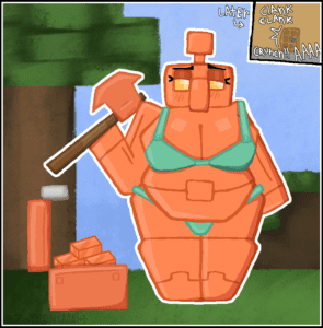 Chest Rule Porn - axe, tree, copper skin, copper golem, orange body, alone, yellow eyes file 0f2792f1d13562c2ee0f1582319c1cad