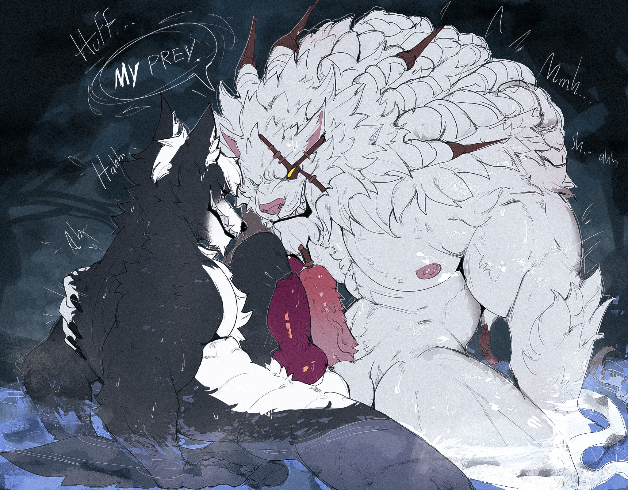 League Of Legends Rule Xxx - sheath, white hair, frottage, black fur, ball fondling, bodily fluids, bared teeth file 107d763965d04360209dacce5331401e99b4d11f