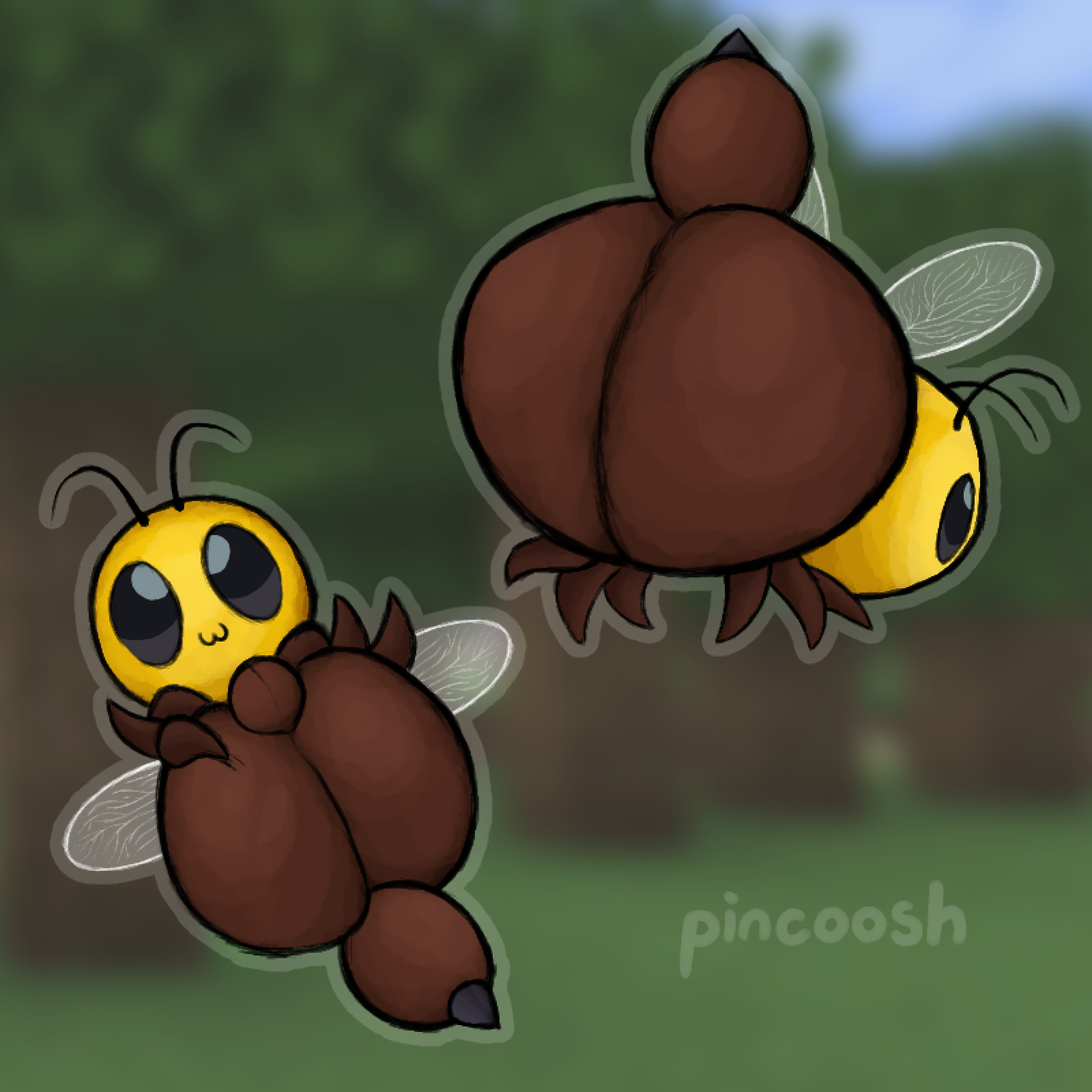 Minecraft Hot Hentai - arthropod abdomen, big butt, ambiguous gender, feral, blurred background, wings, arthropod file 12131e348438378546187edb66724e5db9e20e4b