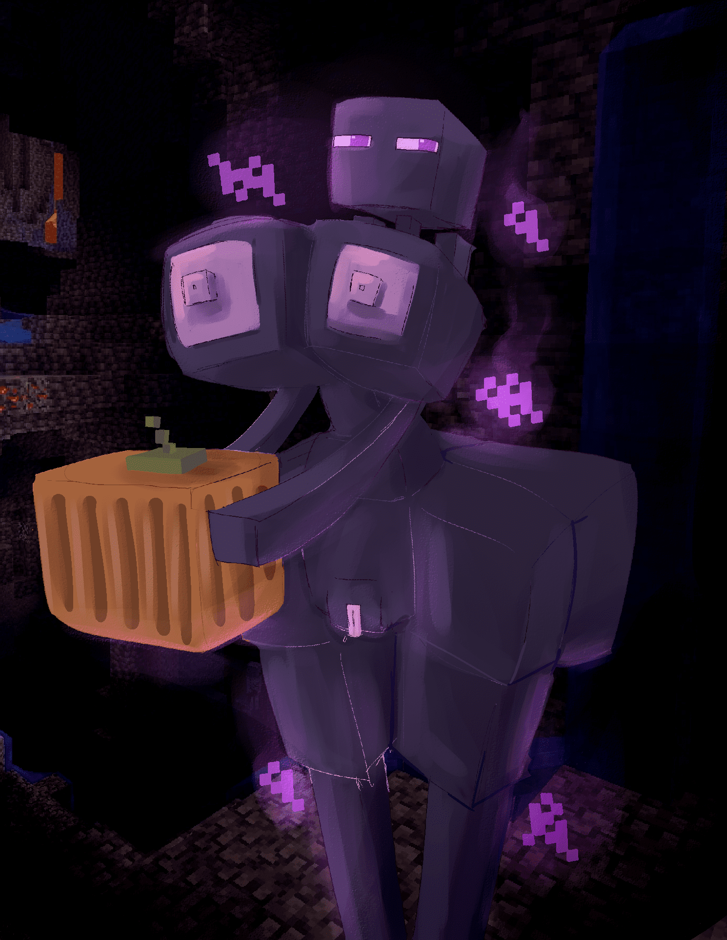 Minecraft Free Sex Art - enderman, thick thighs, female, guayo, big breasts, pink nipples file 13f9f0226a20902b16e605462f1bcefc
