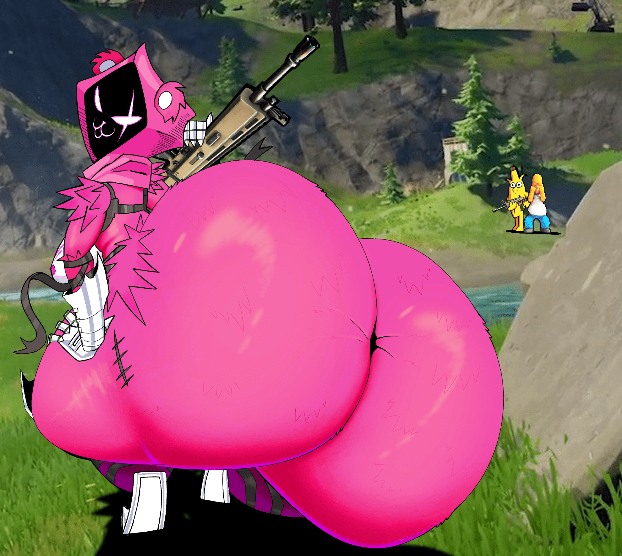 Fortnite Game Hentai - big ass, looking at viewer, big butt, holding gun, self upload, raven team leader, big thighs file 1873268846195559812df7f7371329e2