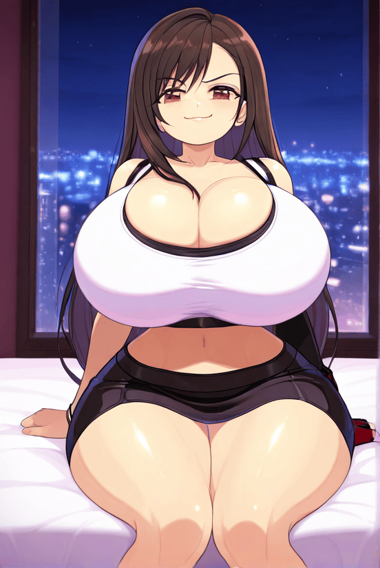 Final Fantasy Rule - thick thighs, ai generated, brown hair, huge breasts, long hair file 1b9aaf7210134049acbfec3683842b6a