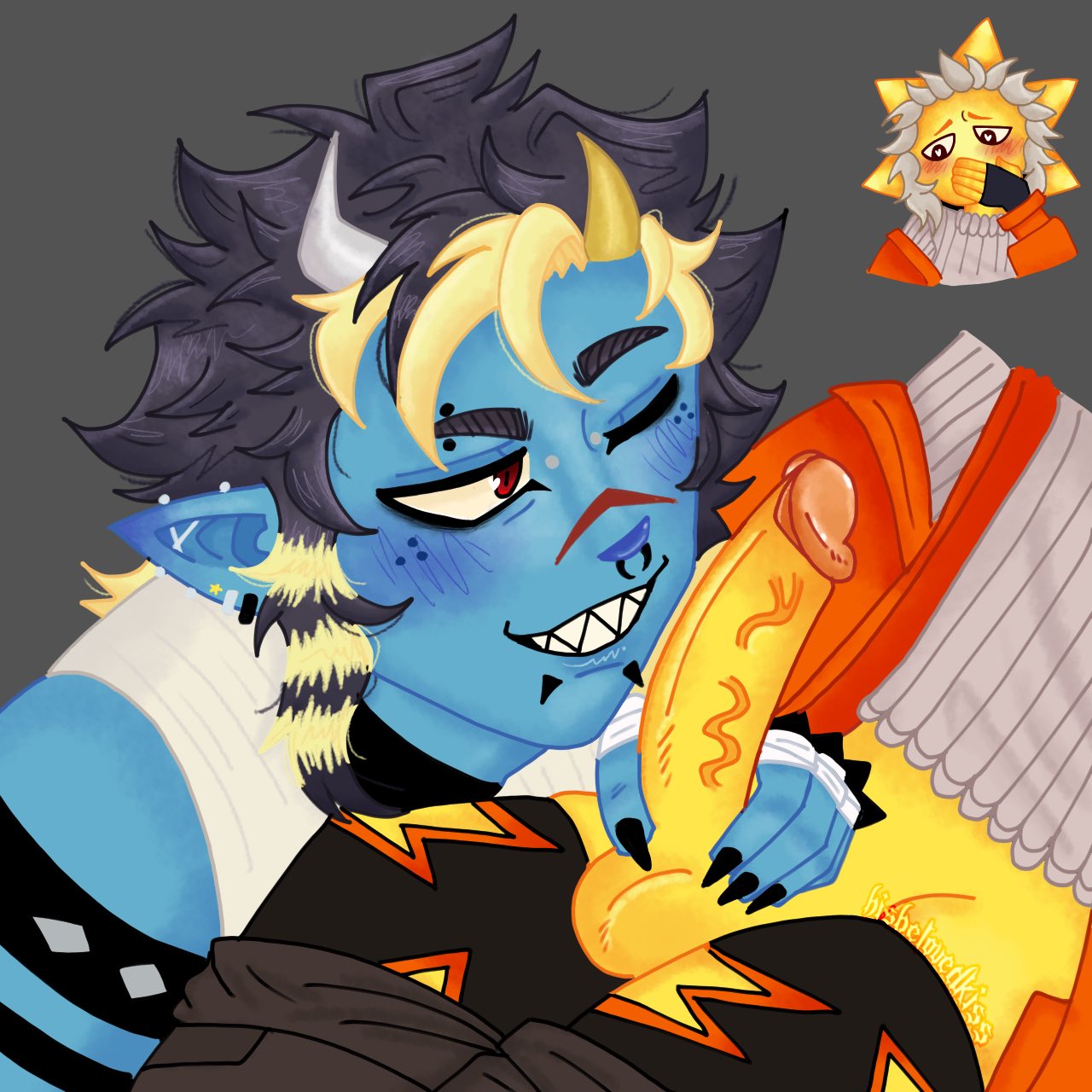 Remi Rule Porn, Sulk Rule Porn, Sunspot Rule Porn - one eye closed, 2boys, multicolored hair, yellow hair, male focus, male only file 1d24e9b7fe979f4cac3168ecba4f5c07