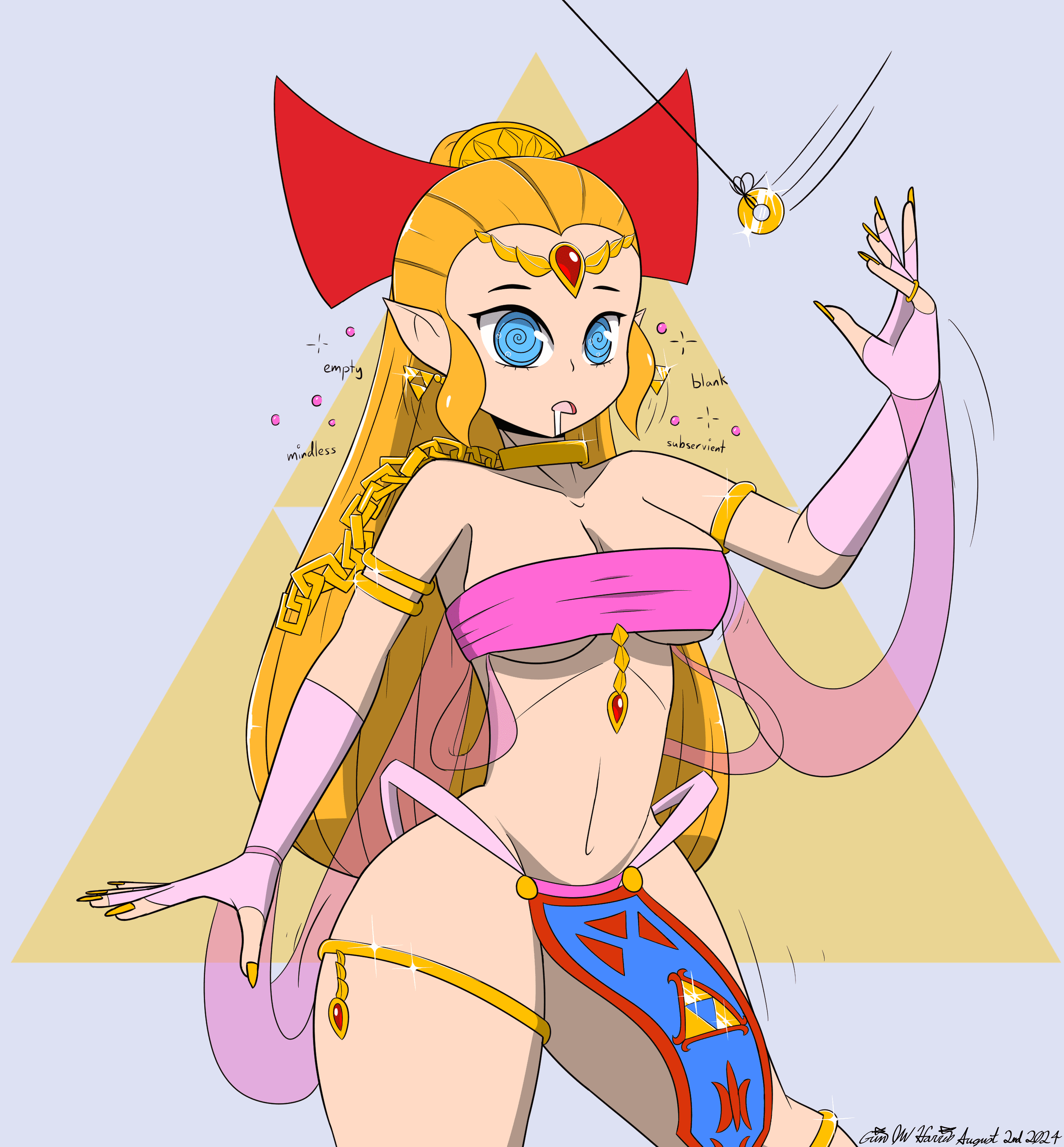 The Legend Of Zelda Rule Xxx - spiral eyes, text, expressionless, nintendo, bare legs file 1f75583371dd7fd1a92895210b4f3b98