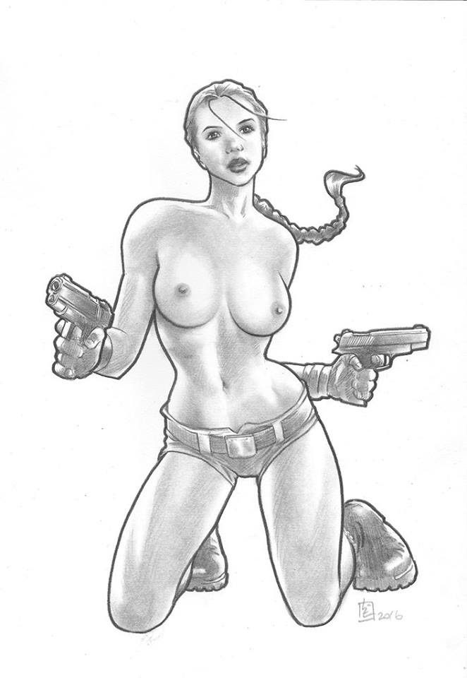 Tomb Raider Free Sex Art - big breasts, 2016, breasts, topless, monochrome, huy truong, gun file 21552408d47bf5667663ea3033824366