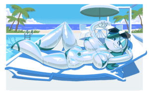 Minus8 Xxx Art - female focus, bikini, jenny wakeman, hair, 2026, blue hair file 2248b38bb428e7f8906a5e9dd6ad7215