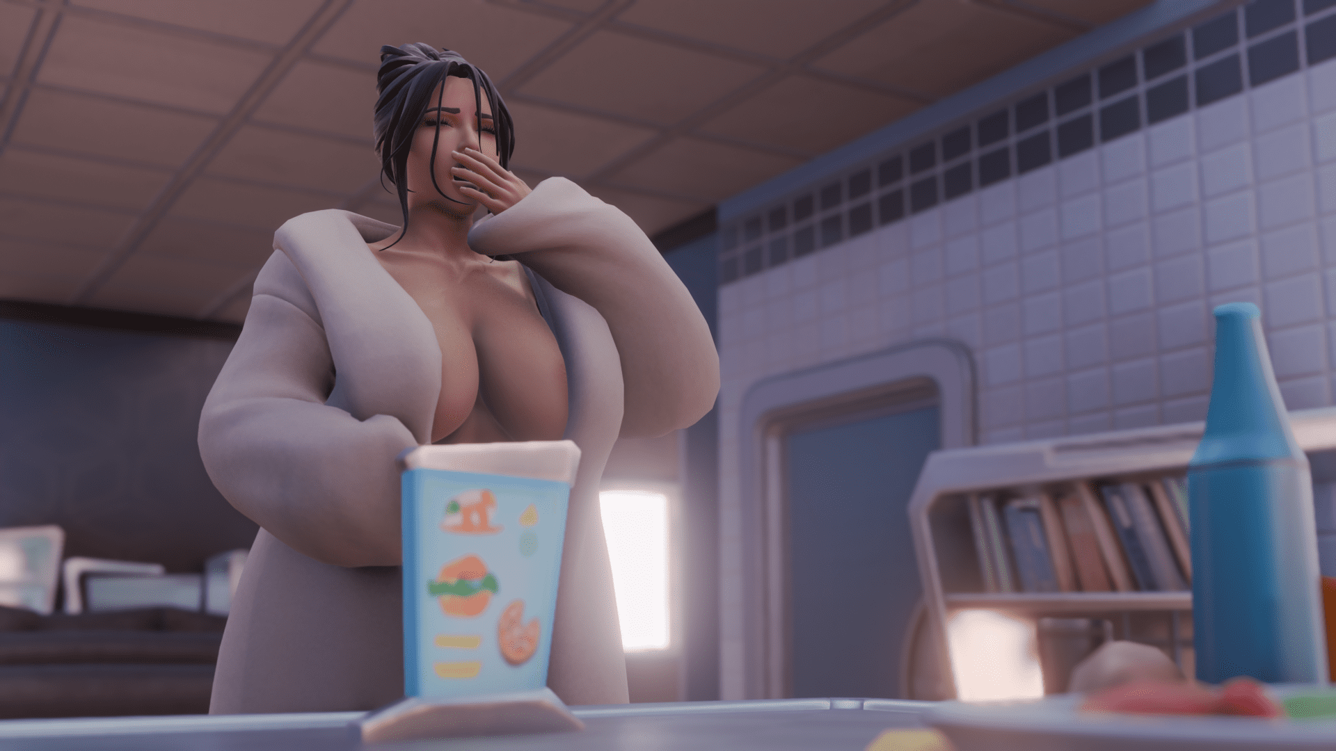 Kimkardashian Hentai - voluptuous female, perete, yawn, dark-skinned female file 268962e28326f8f68062f1d7ba367ed2