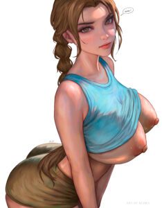 Tomb Raider Xxx Art - long hair, blimaxxx, areolae, breasts out, lara croft (classic), female only file 2974d3cba0753a9f3c3901de30667820