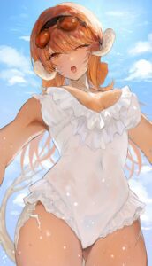 Final Fantasy Rule - beach, female, raen, white swimsuit file 29a8677fe460822197fb98670855bf45