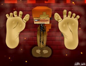 Alex Hentai - blush, cumming, foot focus, minercraft, penis, stuck in wall file 30d11e3eb4edd2d940b27252780a6a0b