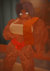 Minecraft Rule - clothed female, muscular, cuteskyler, solo, dark skin, mine-imator file 3134541109cc157b5f7af055989b38ff
