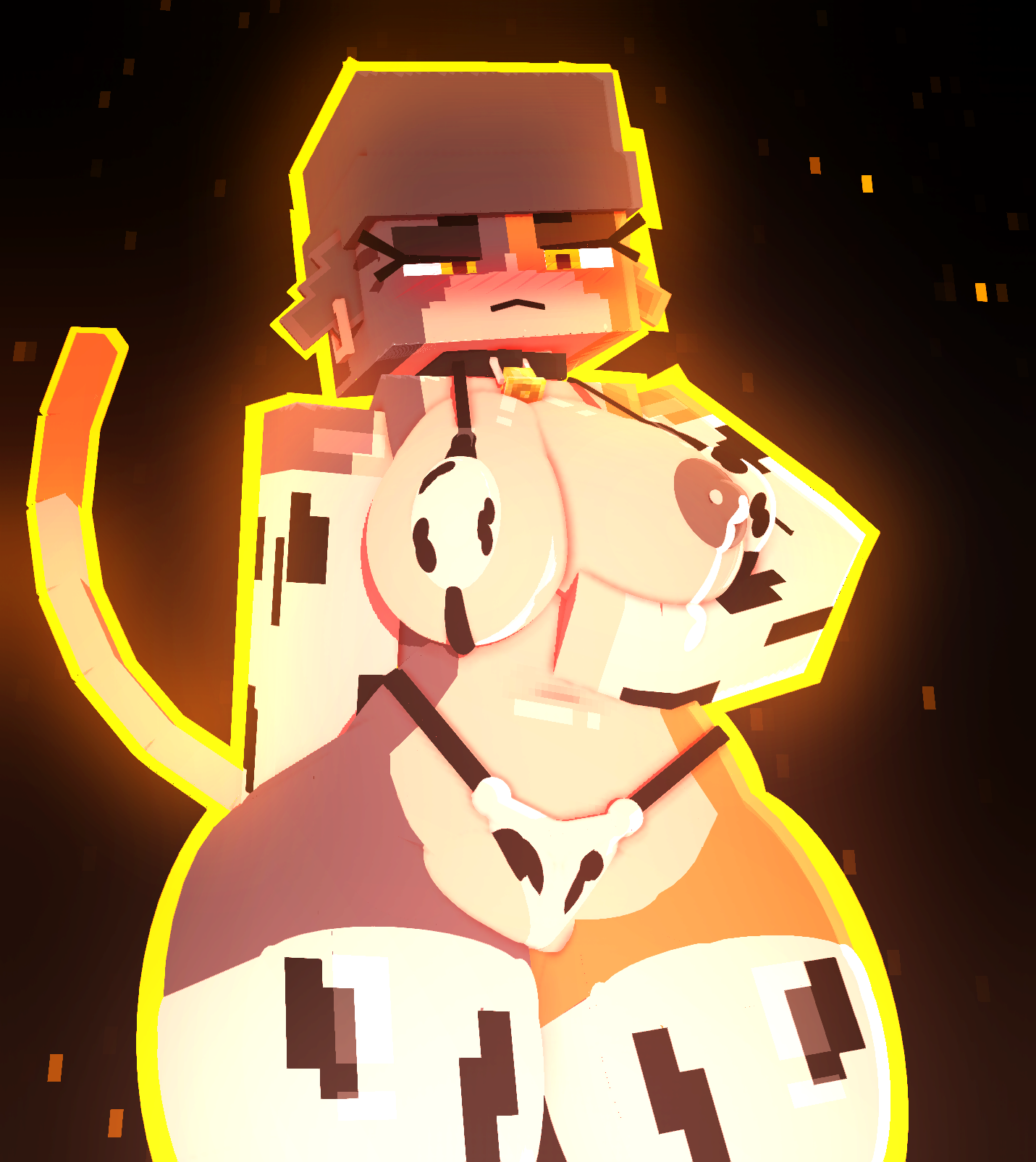 Minecraft Hentai Porn - meowskulls, looking at viewer, meow skulls (fortnite), areola, cow print bikini file 328bca0face1358fa4effdb2fedd190c