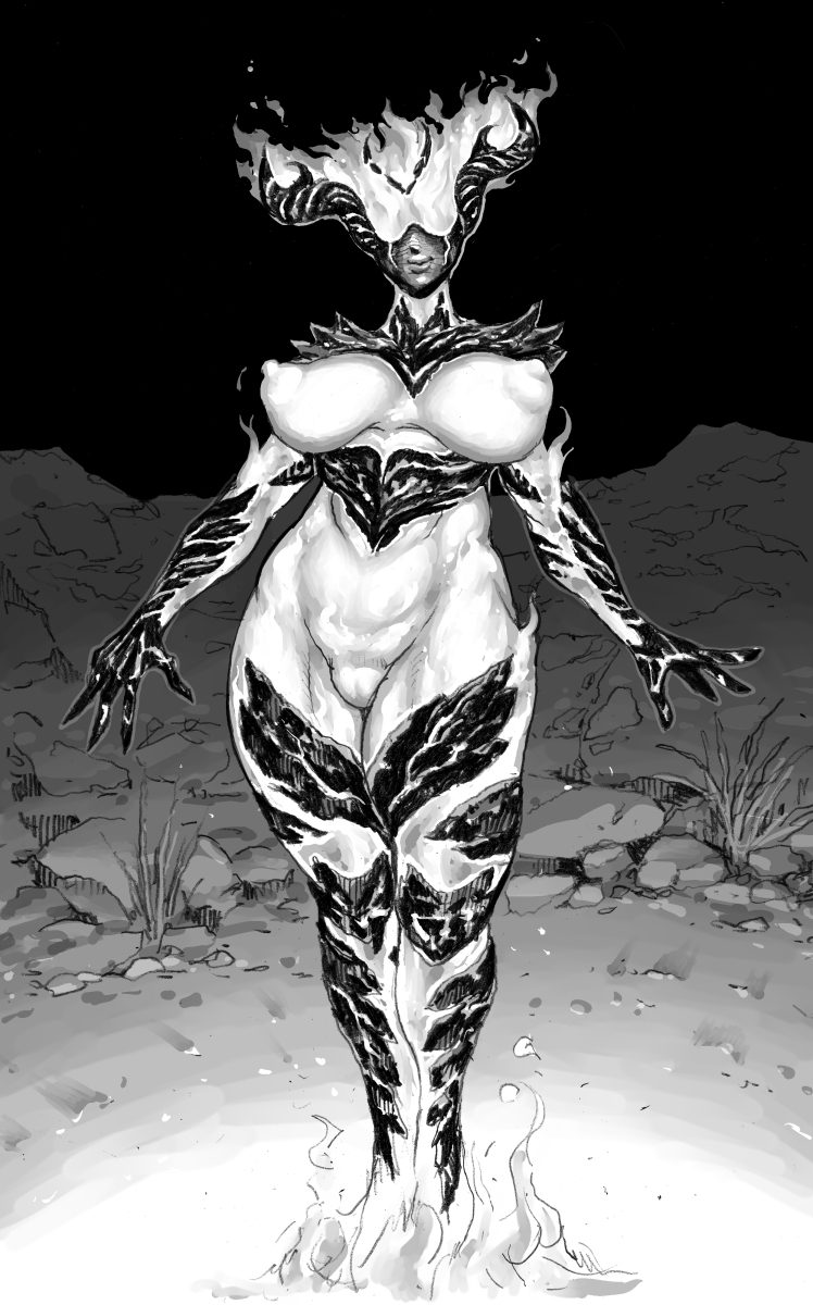 Skyrim Hentai Art - elemental humanoid, horn, nipples, abs, double deck file 347fb6b5351dce0ef57e52833faf4c8c