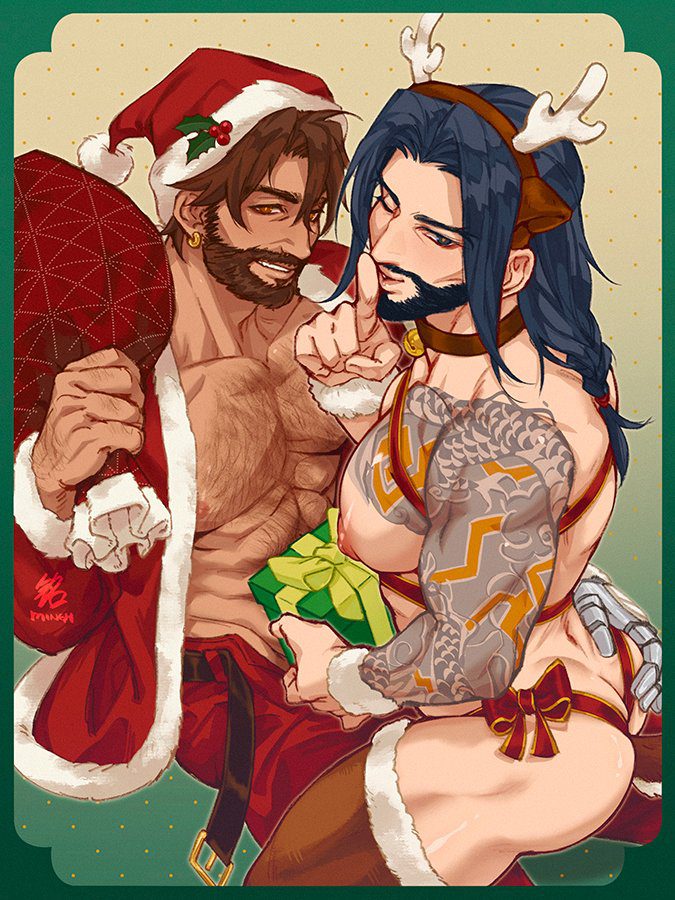 Overwatch Game Hentai - christmas, male, large ass, dat butt, bara, muscular, fat butt file 3f5b233c45f325e780bd18e72e431ae5