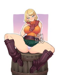 Resident Evil Game Porn - orange sweater, scarf, sleeveless sweater, brown boots file 405100ffcfdc7373d6448d3d7eae928a