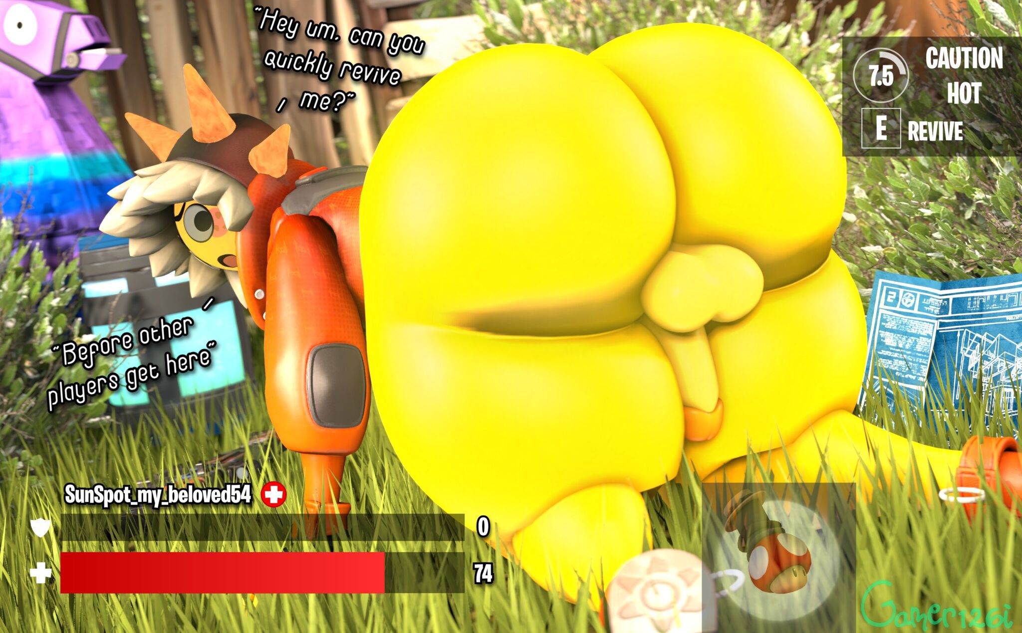 Sunspot Sex Art - yellow skin, thick butt, big butt, balls, looking back at viewer file 47e5e8c407f014cd8744e21c6b017651 scaled