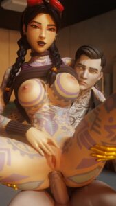 Jules Rule Xxx, Midas Rule Xxx - tattoo on chest, masturbation, incest, incest (lore), father and daughter, daughter penetrated