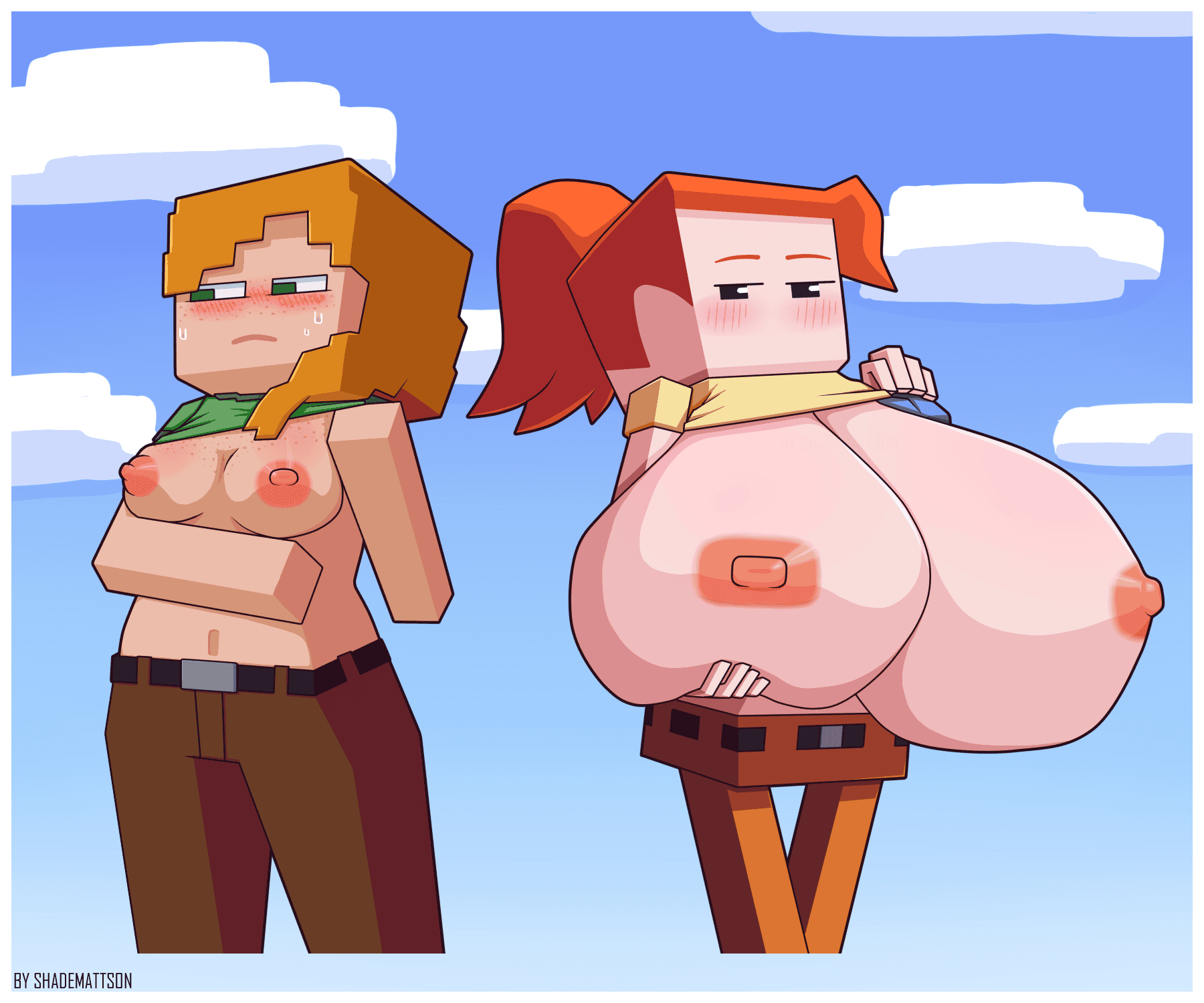 Alex Porn - blush, orange hair, large breasts, fortnite file 4b46cba85c91d36e01949227474b975c