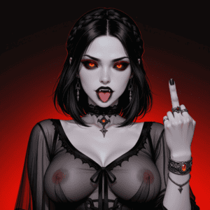 Skyrim Hentai Xxx - black hair, glowing eyes, vampire girl, ai generated, serana file 4b772773d6f803a706a89247ad6eadc9
