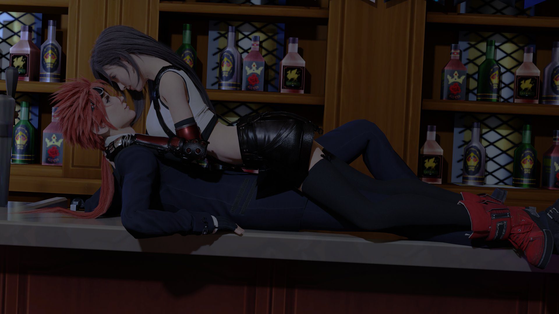 Final Fantasy Porn - 1boy, final fantasy vii remake, red hair, on top of another file 50368e7fbc0388dd302939375067ee05