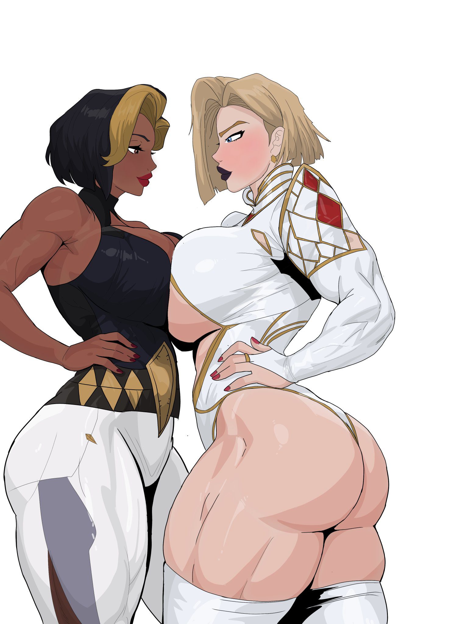 Overwatch Game Hentai - dark skin, light skin, indian female, ass, female only, large breasts file 53d329d8d78bfa46cf72ee2400591ba6