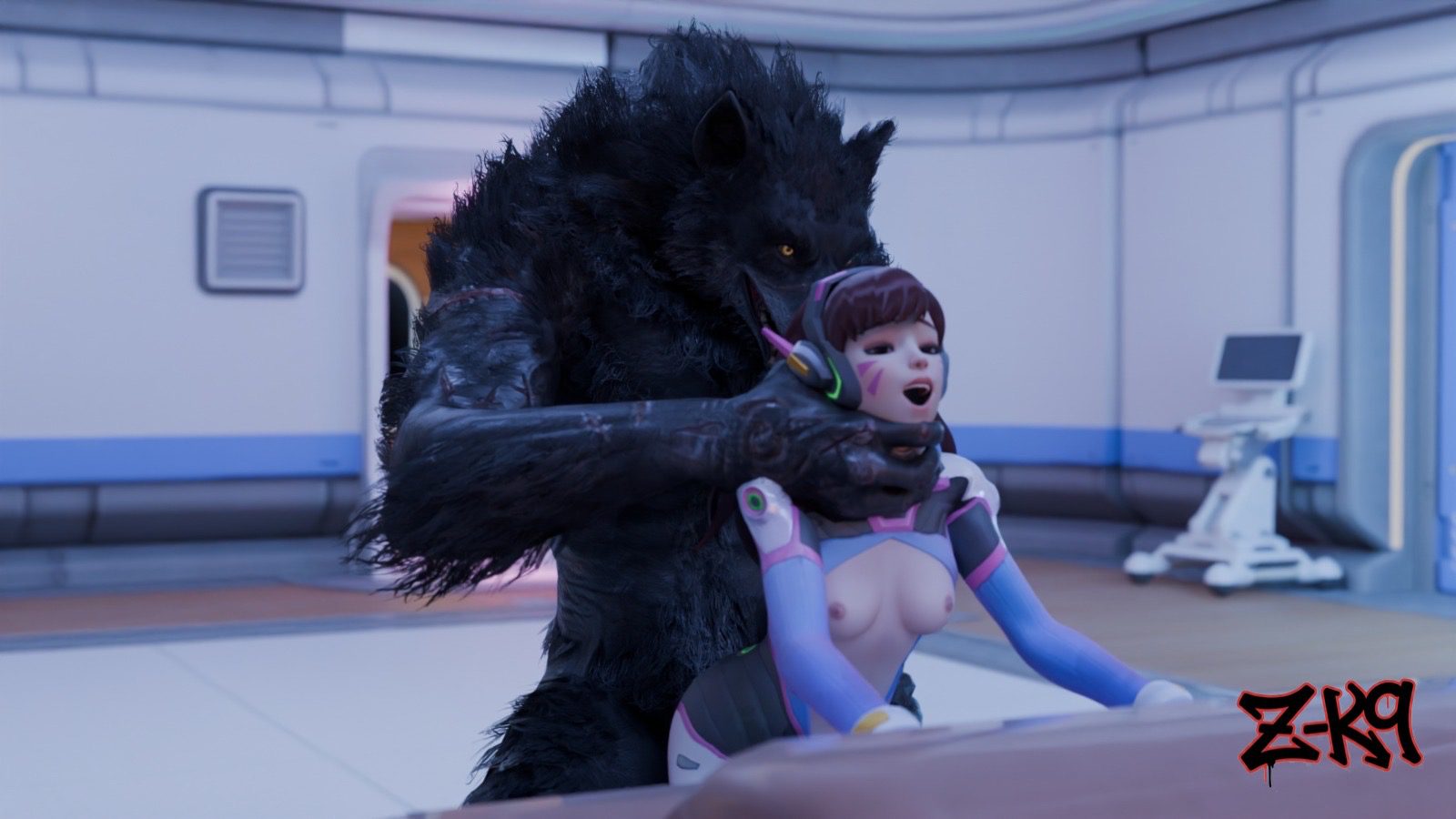 Overwatch Rule - anthro penetrating, d.va, tongue, z-k9 file 58d806652af2dda9378d41e5b90e3e74