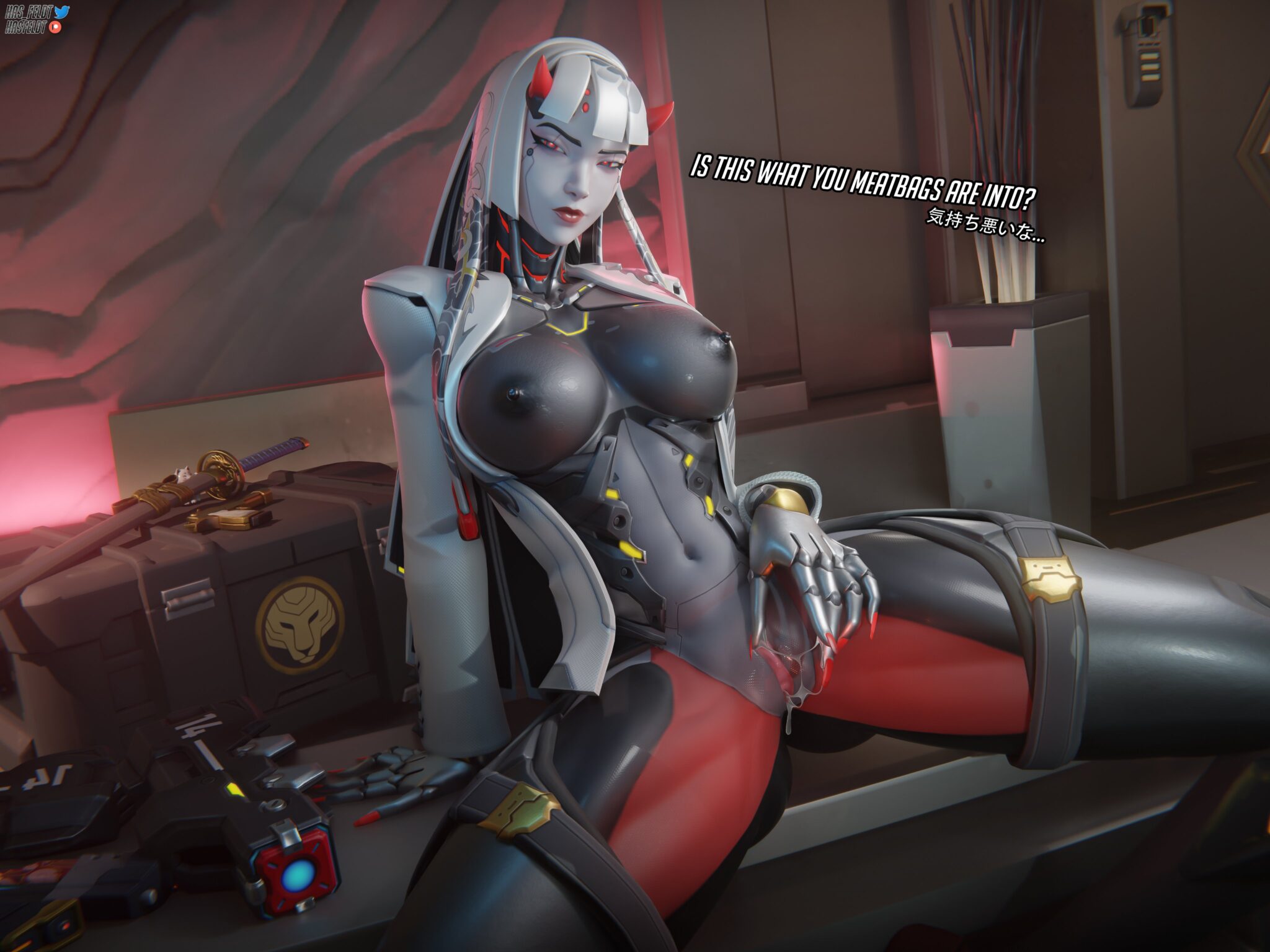 Shion Game Porn - functionally nude female, solo female, pussy, text, partially clothed female, robot humanoid file 59119630449d210cbc07f01311648f58 scaled