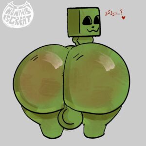 Creeper Xxx Art - big ass (male), wowthisisgreat, ass focus, butt bigger than head, looking back, blocky head file 5ad6148e5d5fb527a07c72d32b49275b