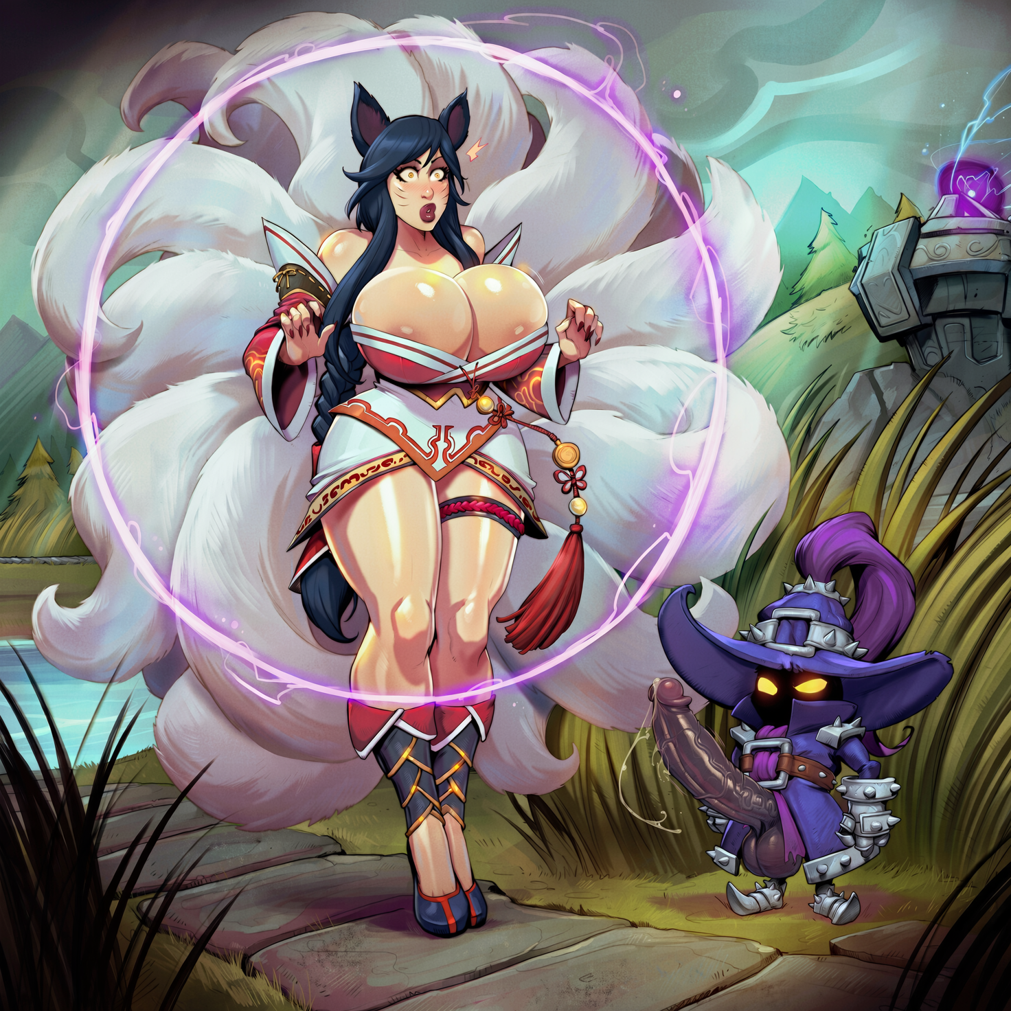 League Of Legends Hentai Art - ai generated, veigar, commentary request, fox ears, huge breasts file 5b003f0059d18ace0b1ffc7cdebabb33