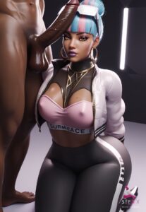 League Of Legends Hentai Art - dark-skinned female, curvy, ai generated, qiyana yunalai file 5d5b1e693c8208e3d74aeb4a81c976d0