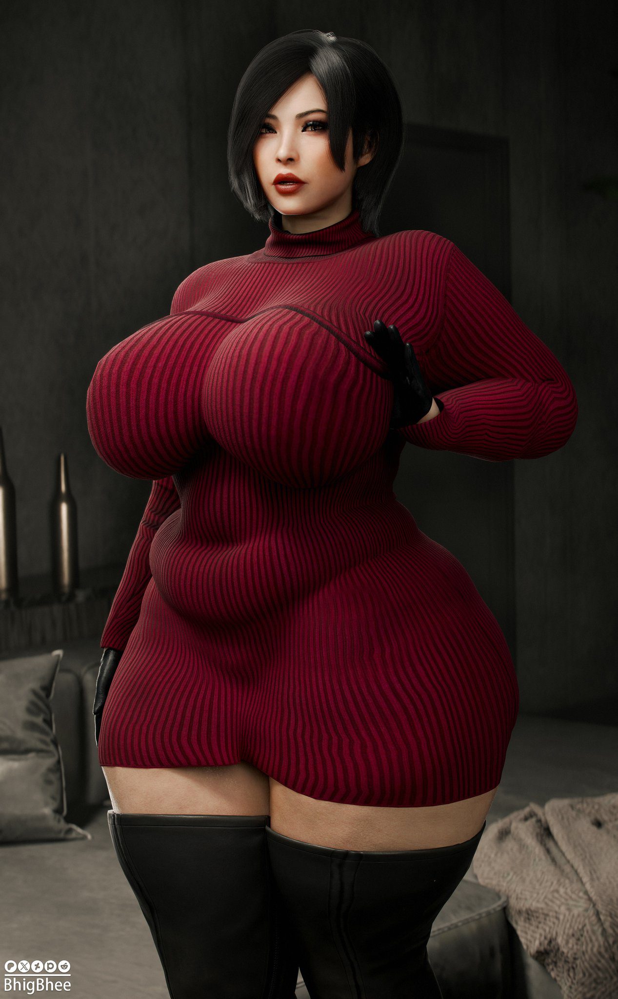 Resident Evil Xxx Art - large ass, chubby, 3d, thick thighs, huge thighs, plump ass file 6183ee416976f615831cf9c04899a7f7