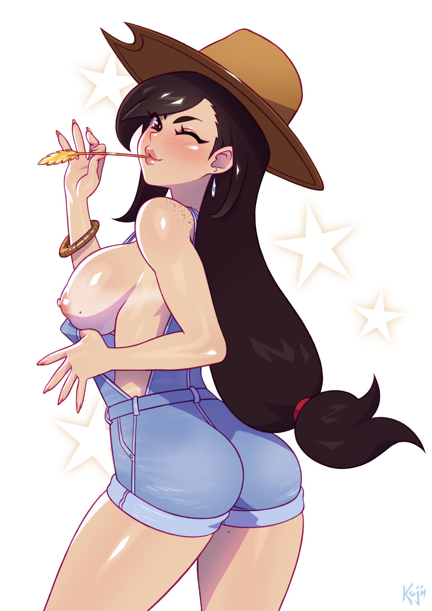 Final Fantasy Game Hentai - overall shorts, cowboy hat, mole, female, freckles file 65415c059b79f4b5eac09f876824a340 scaled