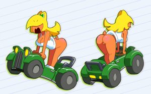 Minus8 Hot Hentai - blonde hair, ass, shirt lift, koopa, green eyes, mario kart file 665061d982d55b12236aae1512a2a032