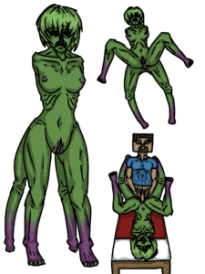 Creeper Porn, Steve Porn - creeper girl, bed, multiple limbs, interspecies, areolae file 6824a8174e1282c48c9dc161b109609f