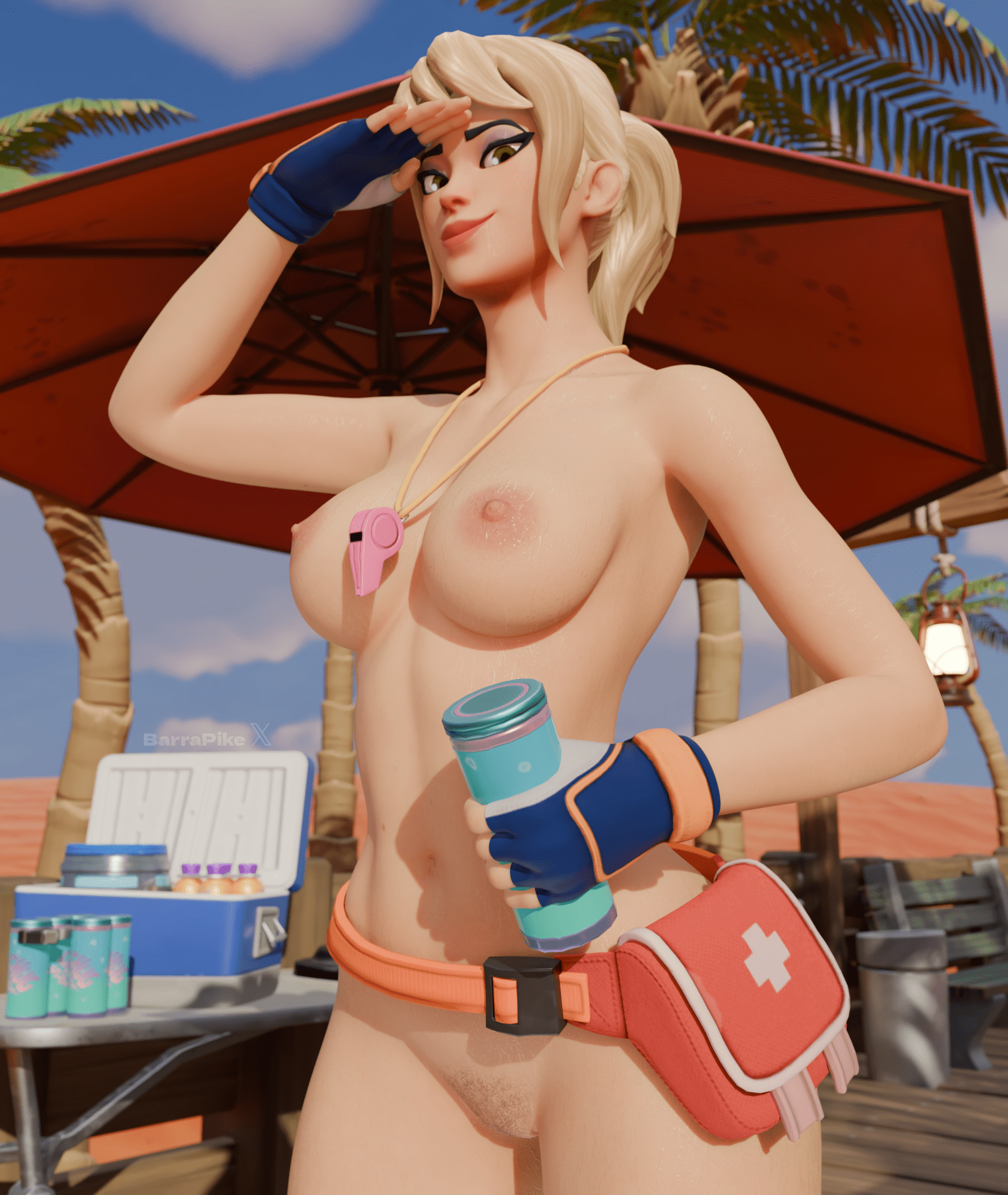 Tidestrider Sex Art - light skin, standing, breasts, arm up, nipples, looking at viewer, barrapike file 685d9d08ba9a3fcf71808e641ba8559d