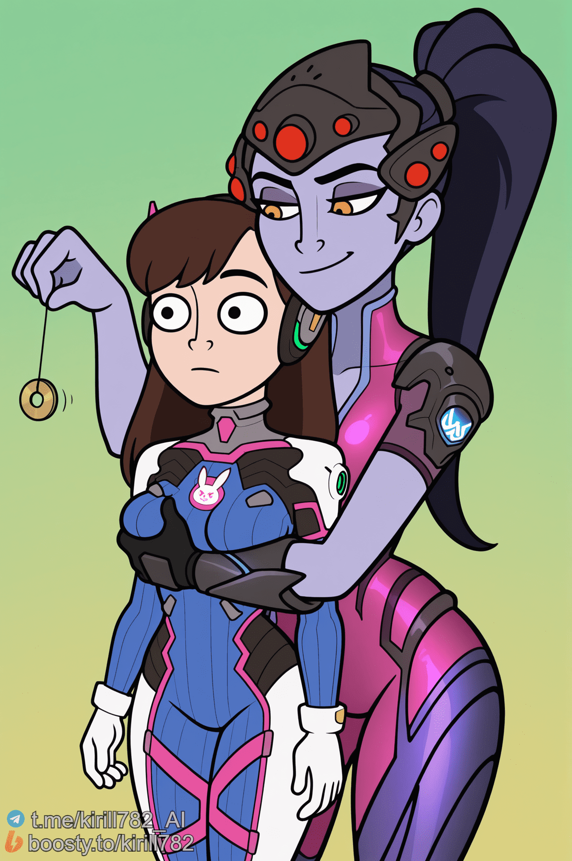 D.va Sex Art, Widowmaker Sex Art - groping breasts, grabbing from behind, smile, d.va file 69fb2a2cb886cdb87f1ed0aeeb828cf0