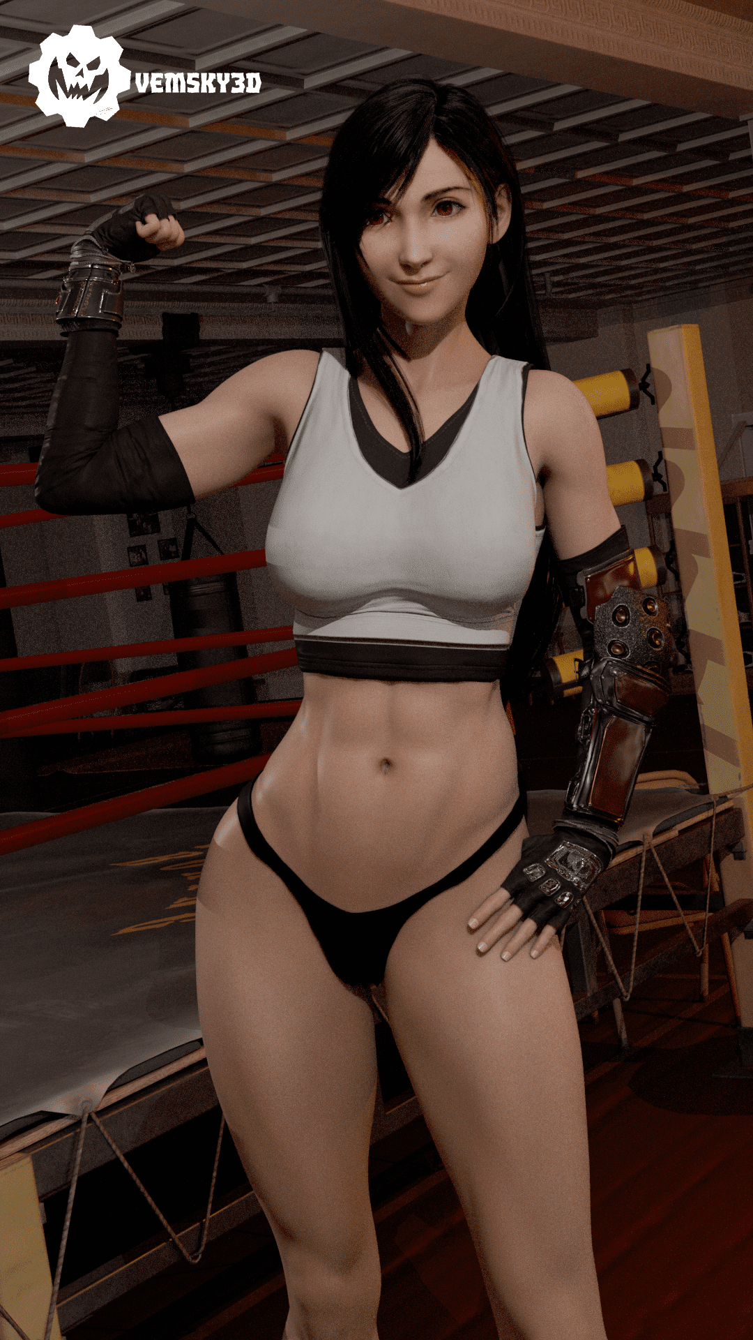 Final Fantasy Hentai Porn - flexing, flexing bicep, athletic female, vemsky3d, tifa lockhart, muscular female file 6ae8e65c9914b87f2c202158aae8697e