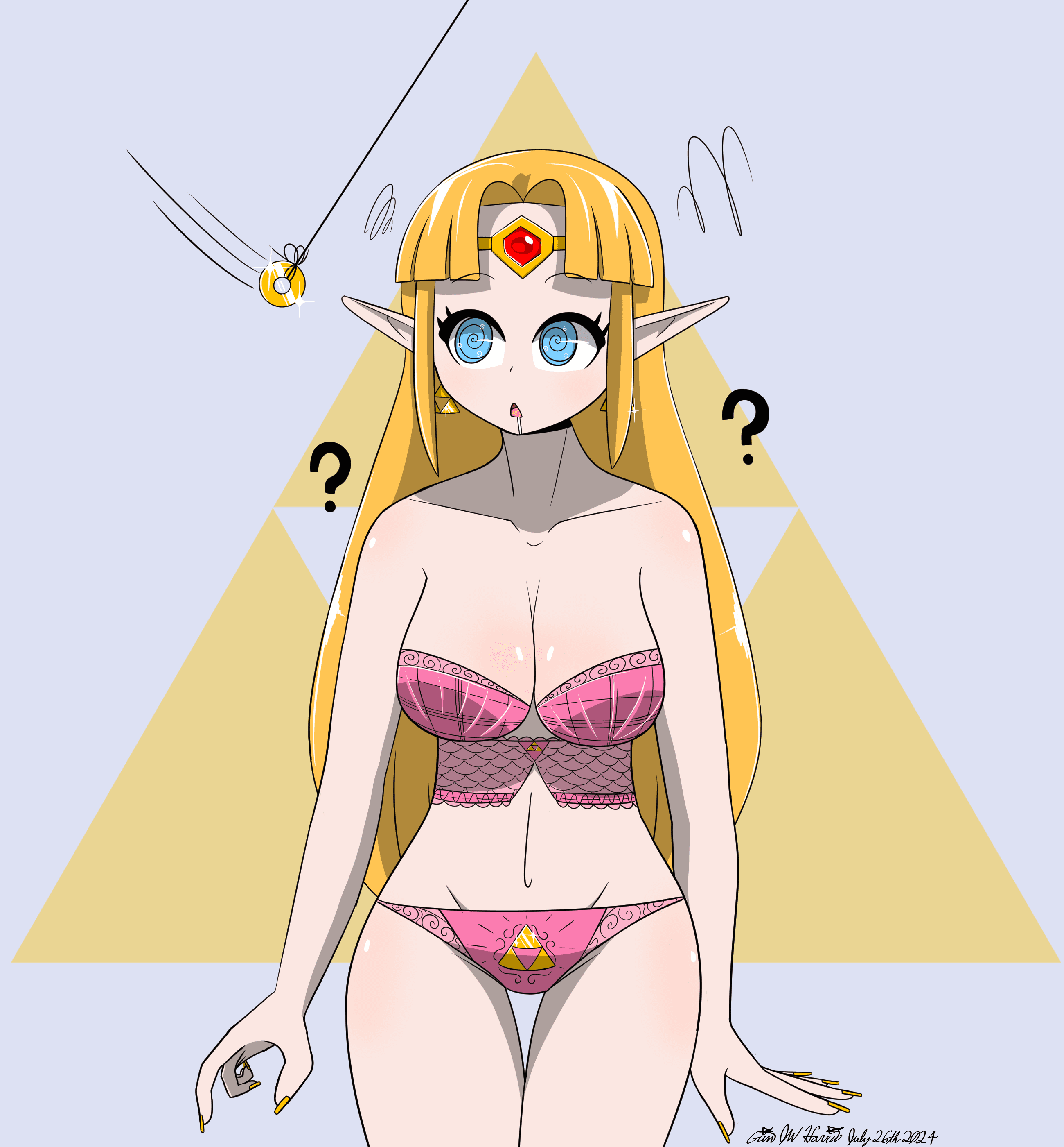The Legend Of Zelda Rule Porn - thigh gap, confused, female only, spiral eyes, absurdres file 6be7e578b9d7bd7dd7876b6b594d3747