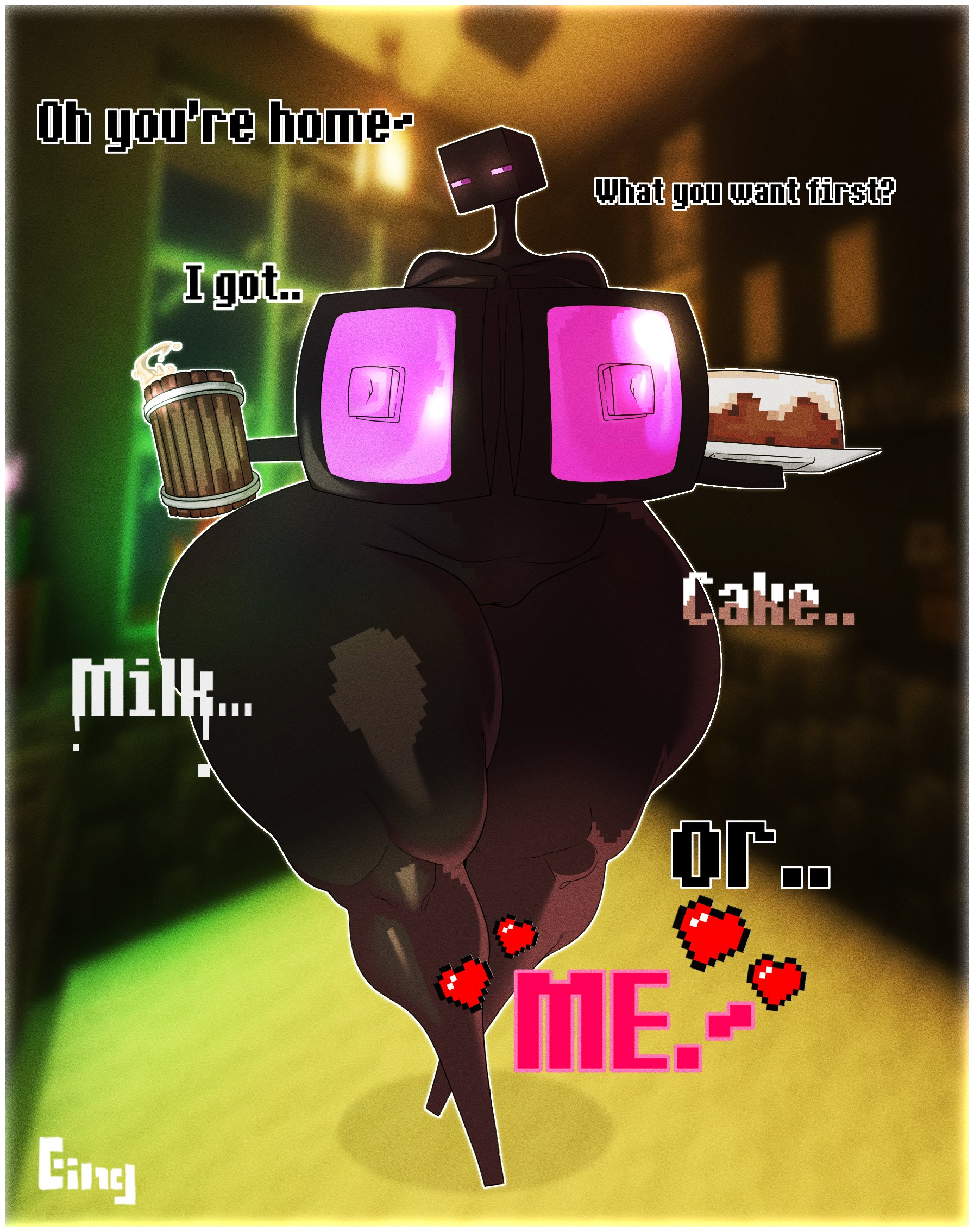 Minecraft Hot Hentai - enderman, completely nude, nude female, solo, naked file 72b9e9f8600b757beba841ec9a05231e