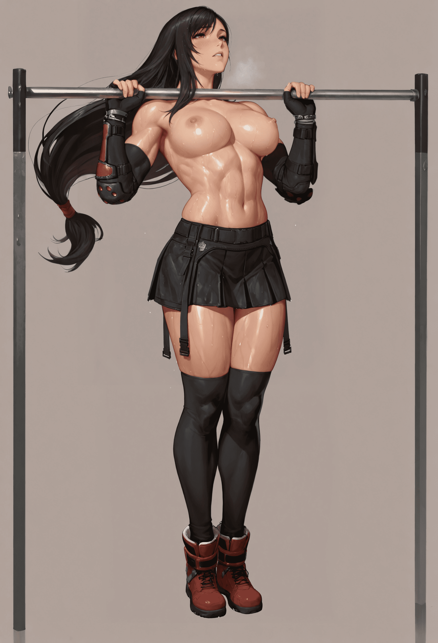 Final Fantasy Free Sex Art - ai generated, red eyes, breasts, black hair, big breasts, 1girls file 7542892a9553cd6cf63407d92c400b9e