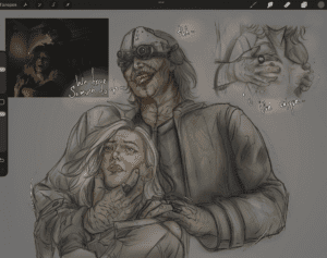 Resident Evil Hentai - choking, grace ashcroft, breasts out, groping, tongue out, breast grab file 76d4b29434401937a105f29b6de859c5