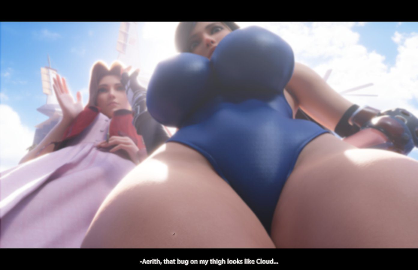 Final Fantasy Hentai Xxx - size difference, shrunken male, shrunk, final fantasy vii, 3d, boobs, aerith gainsborough file 780b1e39911822588d65f3d3bbede118