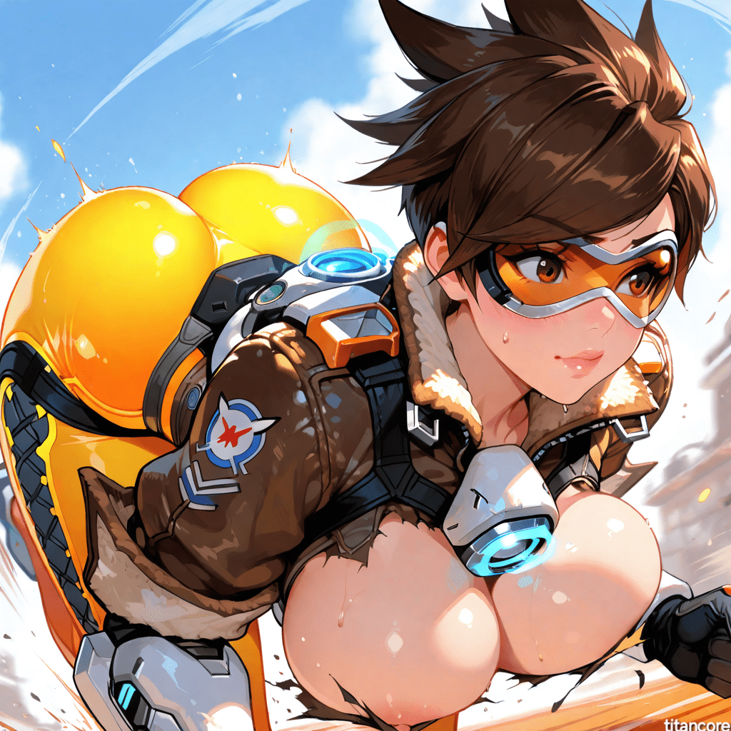 Overwatch Game Hentai - female only, thick thighs, goggles, female, running, breasts out, big breasts file 79b05aef459750358f8059741afe6594