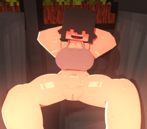 Minecraft Hentai Art - pussy, curvy thighs, grey tank top, 3d file 7aac3f6ff45bf3ff643bb4deddb363cf