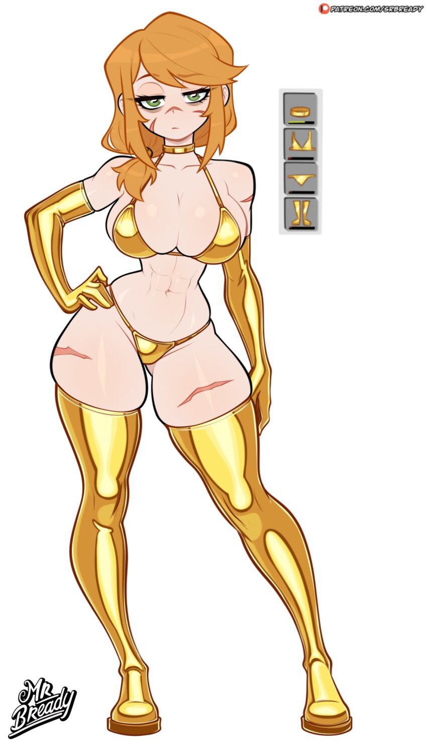 Alex Hentai Xxx - green eyes, skindentation, orange hair, navel, scar file 7c1394e2994278d6a8c58a95f522c550