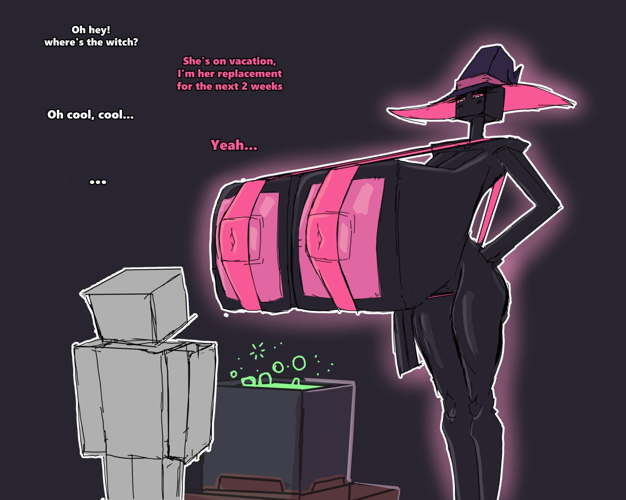 Minecraft Hentai Porn - enderwoman, cubic body, revifrry, dialog, huge breasts, anthro, female file 7d63f00a2766ea2558cf6ccdb7fe90a4 scaled